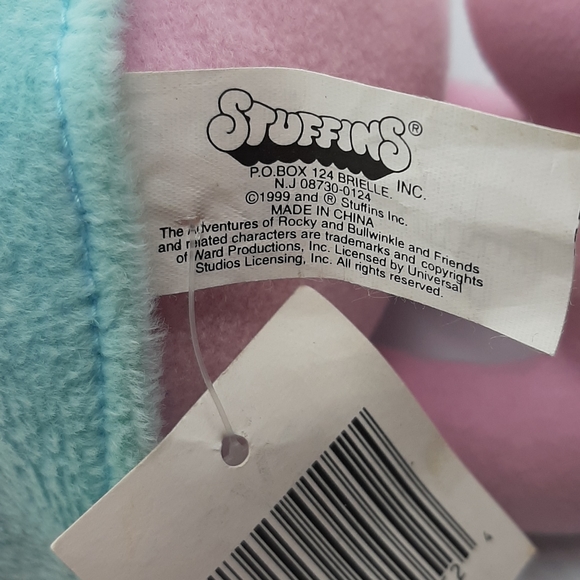 Rocky And Bullwinkle & Friends Fractured Fairy 17" Plush Stuffed Toy 1999 NWT - Picture 7 of 7